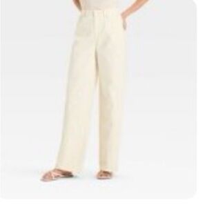 Future Collective mid rise, relaxed, fit wide leg, distressed, jeans